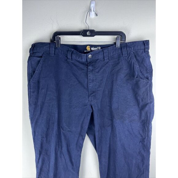 Carhartt Men's 46x30‎ Relaxed Fit Navy Pant *Flaw - Picture 2 of 12